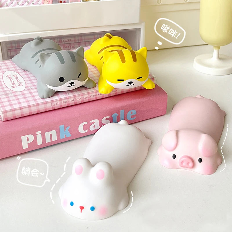 Cute Cartoon Pig Cat Rabbit Dog Desk Pads Mouse