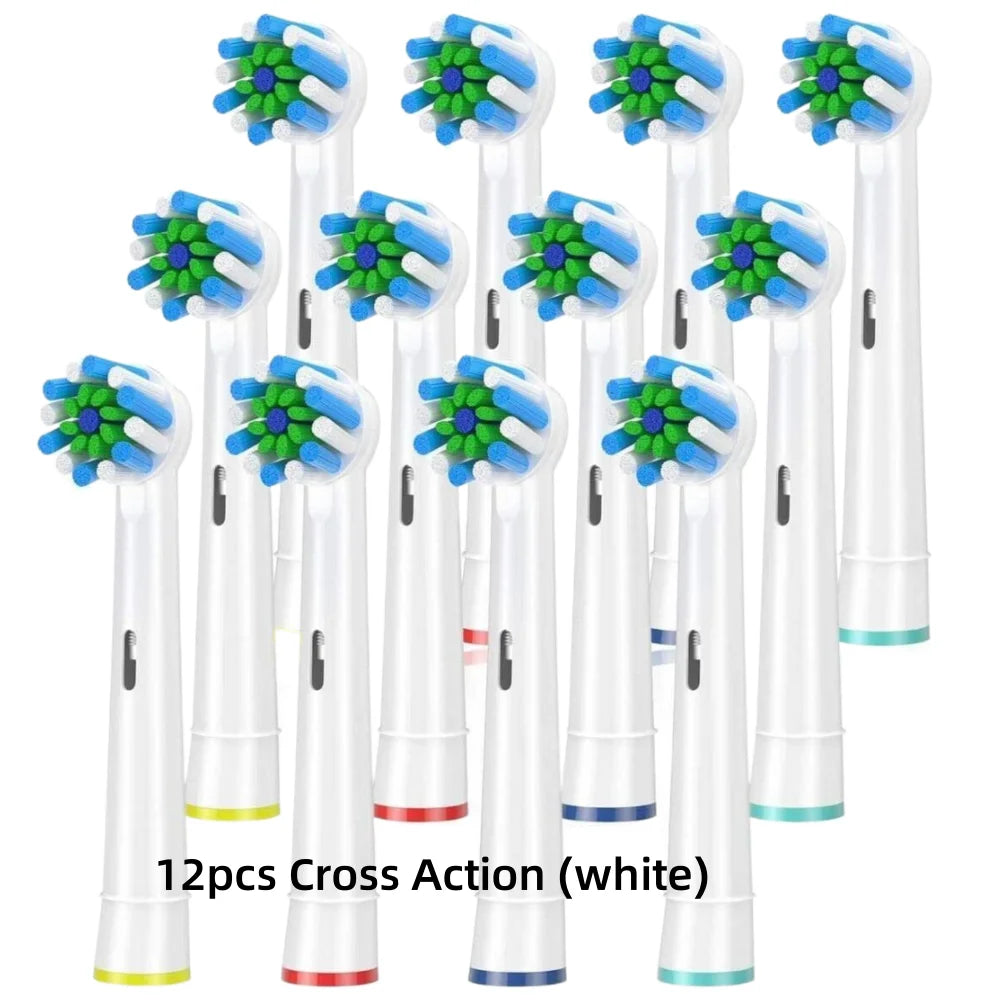 Black EB50 Brush Heads Cross Action 16 Degree Angle Spare Dental Nozzles for Oral B Electric Toothbrush D12/D16/DB4010/DB4510 - MyLootWare