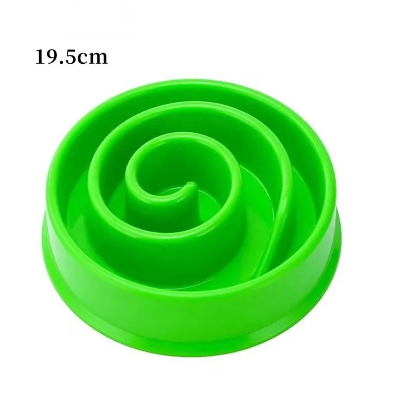 Pet Dog Slow Feeder Bowl Fun Non Slip Anti-Gulping