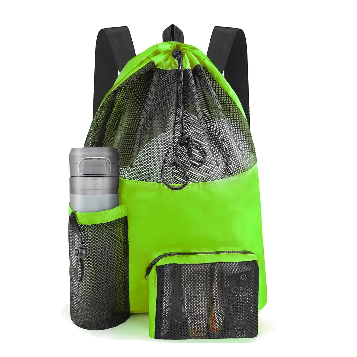 Beach Backpack, Backpack, Beach Bag That Can Store Clothes, Cosmetics, Water Cup Backpack, Washable Travel Bag - MyLootWare