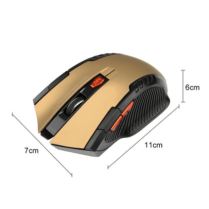 2.4GHz Wireless Mouse Optical Mice with USB Receiver Gamer 1600DPI 6 Buttons Mouse for Computer PC Laptop Accessories - MyLootWare