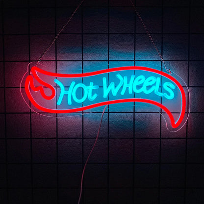 Car Neon Sign Automobile Race for Wall Decor LED KW Neon Lights Signs for Kids Bedroom Boys Room Playroom Garage Party Decor - MyLootWare
