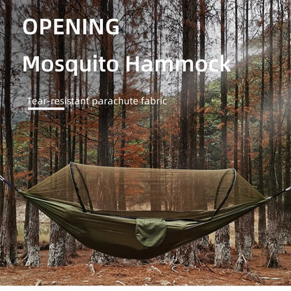 Camping hammock with mosquito net sleeping tent hammock suitable for camping hammock outdoor furniture garden leisure hammock - MyLootWare