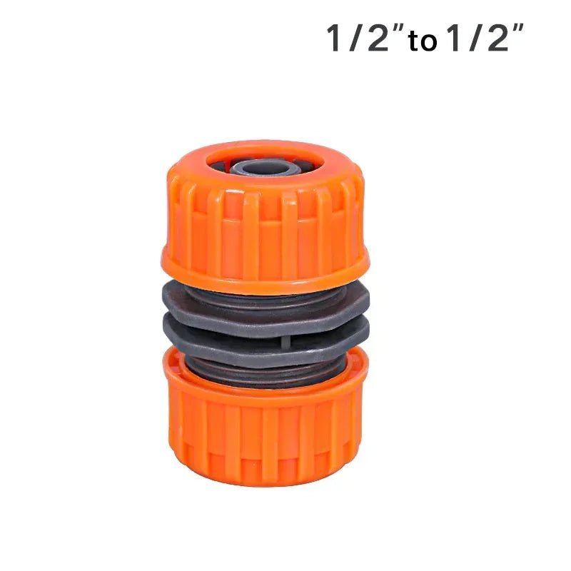 Garden Watering Hose Plastic Quick Connector 1/2" 3/4'' 1 Double Male  Coupling Joint Adapter Extender Set for  Pipe