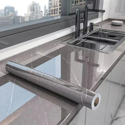 40cm Marble Vinyl Self Adhesive Wallpaper Waterproof Contact Paper PVC Wall Stickers for Kitchen Livingroom Home Decorative Film - MyLootWare