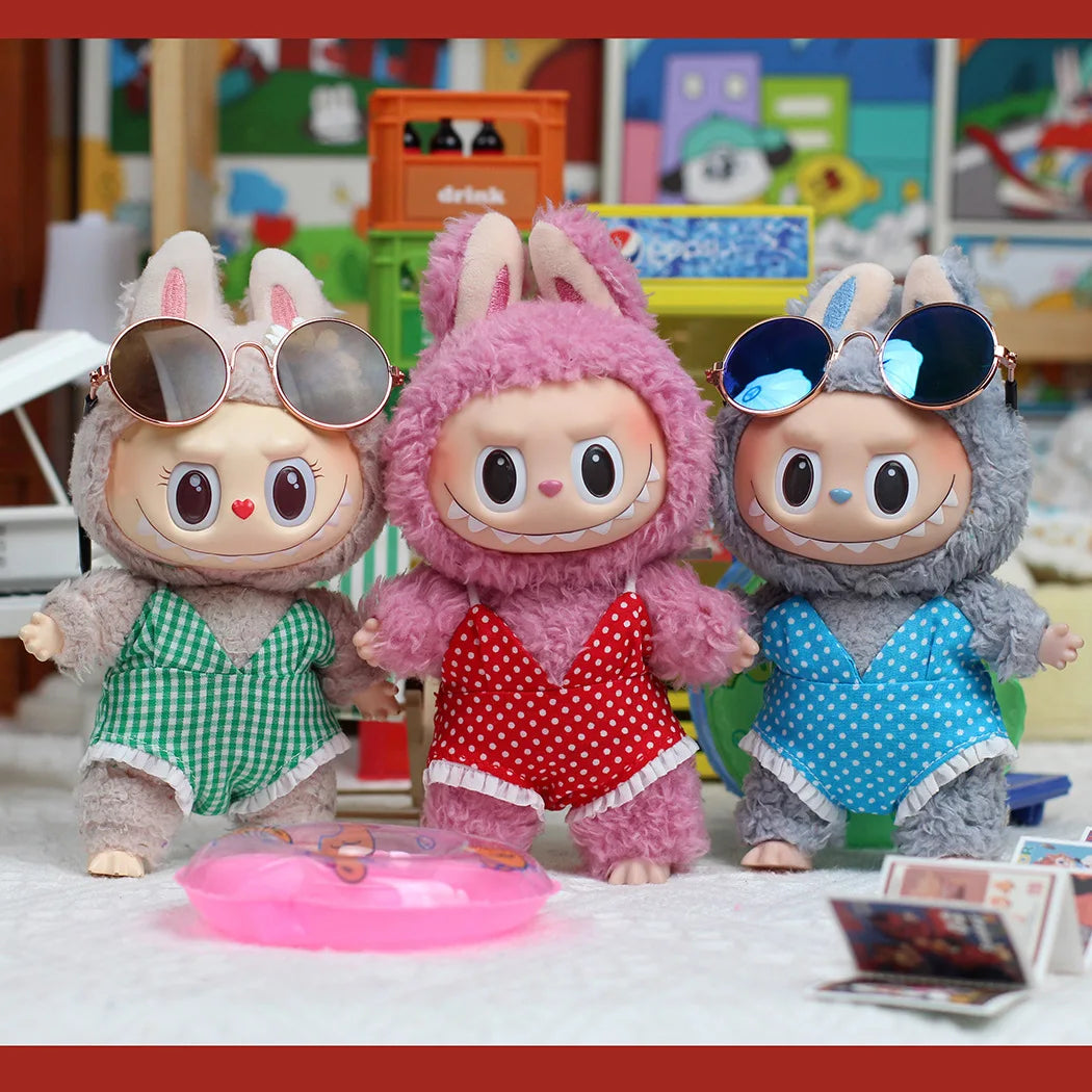2025 Labubu Clothes Swimsuit Accessories Mini Plush Doll Clothing for Labubu I II Idol Dolls Fans Gift - MyLootWare