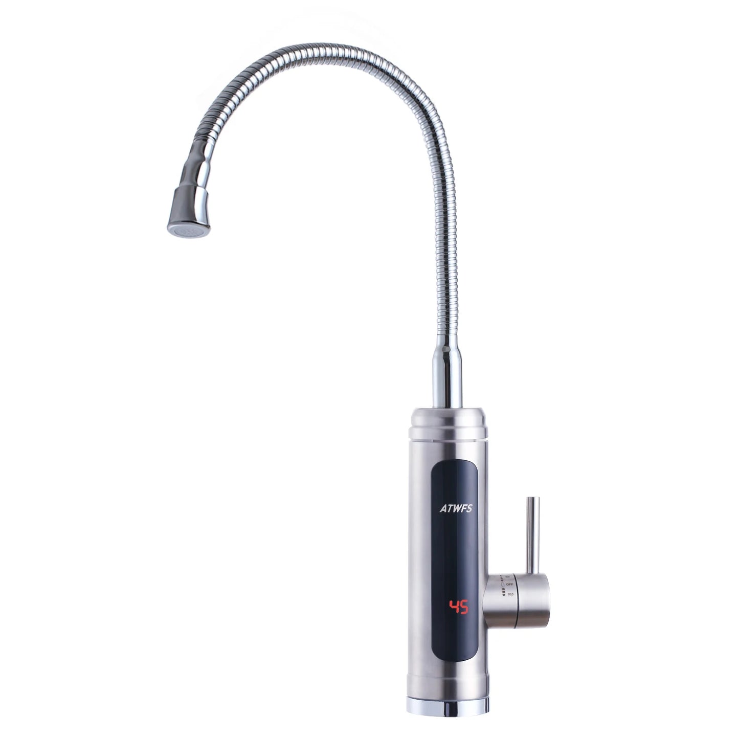 ATWFS 3000W Instant Water Heater Tankless Heaters Kitchen Electric Hot Water Tap Bathroom Heating Stainless Steel Faucet - MyLootWare