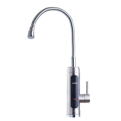ATWFS 3000W Instant Water Heater Tankless Heaters Kitchen Electric Hot Water Tap Bathroom Heating Stainless Steel Faucet - MyLootWare