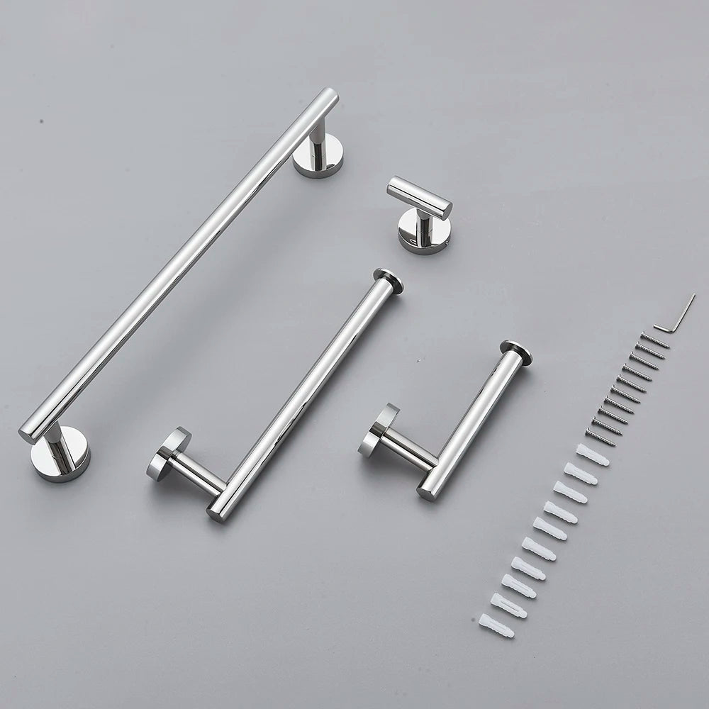Polished Chrome Toilet Paper Holder Wall Hook