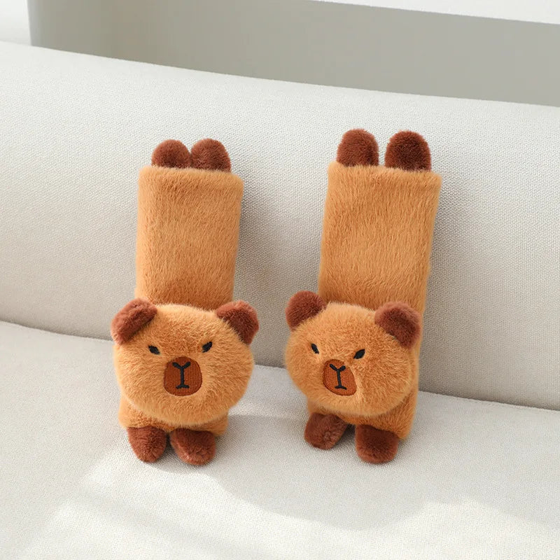 KAPIBARA Plush Toy Capybara Car Pillow Seat Belt