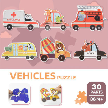 Children's puzzle toys, early education enlightenment cognition, cartoon patterns multiple themes - MyLootWare