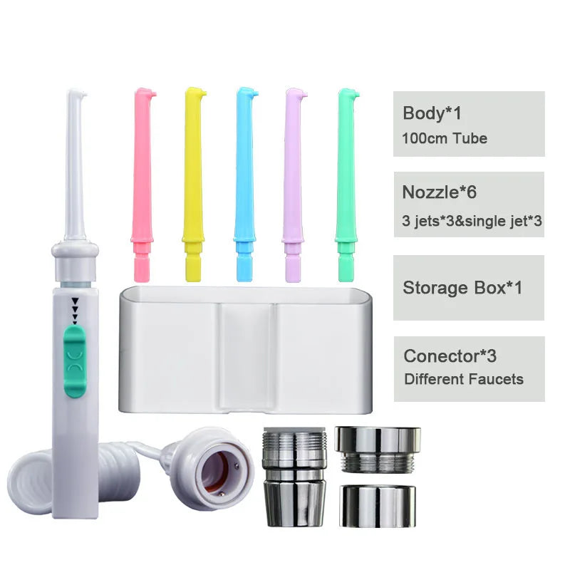 Dental Water Flosser Faucet Oral Irrigator Floss