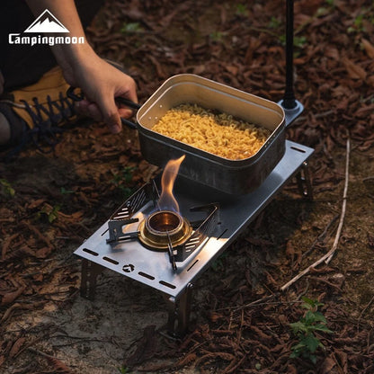 CAMPINGMOON AS-1 Alcohol Stove Outdoor Small Picnic Equipment Brass Stove Liquid Alcohol Stove Head Portable Stove - MyLootWare