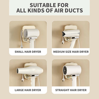 Hair Dryer Holder Rack Wall Mounted Hair