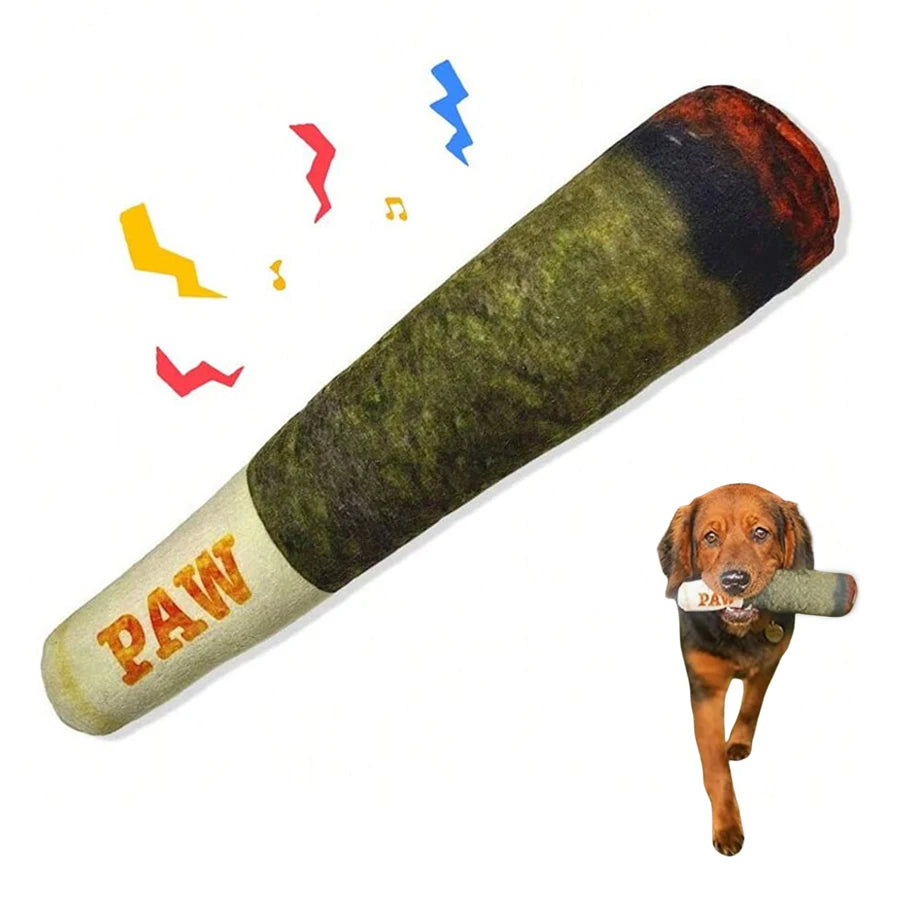 Funny Interactive Dog Toys - Cigar Design Plush