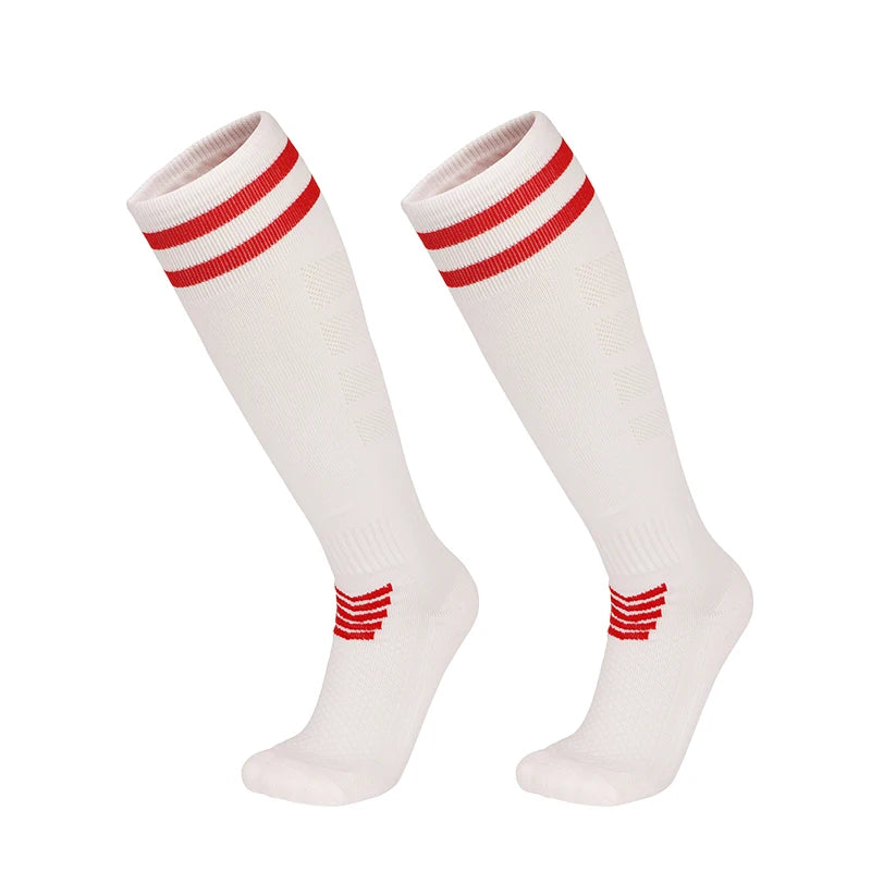 Towel Bottom Soccer Socks Breathable Knee High