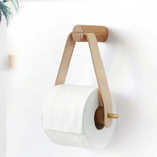 1pc Add a Touch of Rustic Charm to Your Bathroom with This Wooden Vintage Toilet Paper Roll Holder - MyLootWare