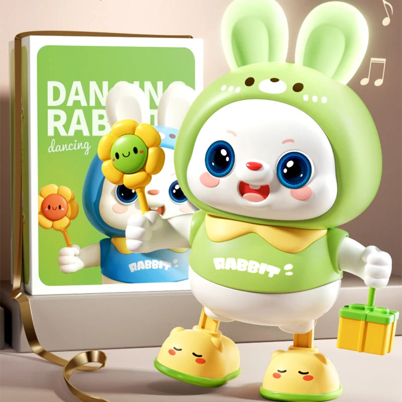 Children Cute Rabbit Electronic Toy Pet With Music Light Animal Game Frog Walking Dance Moving Kid Toys 3 Year Gifts - MyLootWare