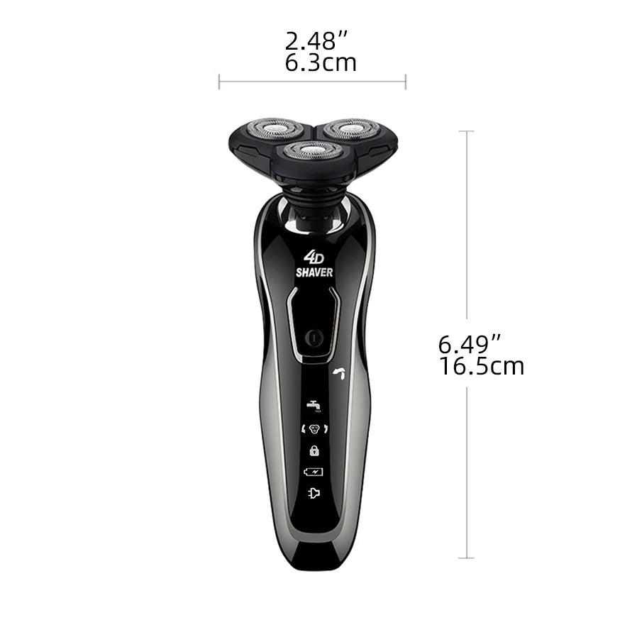 Professional men's electric shaver, with smooth