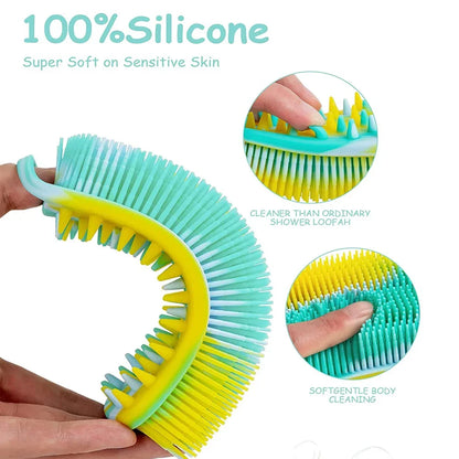 Silicone Shower Brush Soft Silicone Body Scrubber
