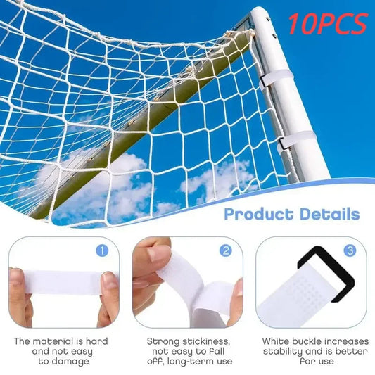 10pcs Soccer Net Support Strap Soccer Net Clip Replacement Parts Buckle Design For Football Adjustable Soccer Training Equipment - MyLootWare