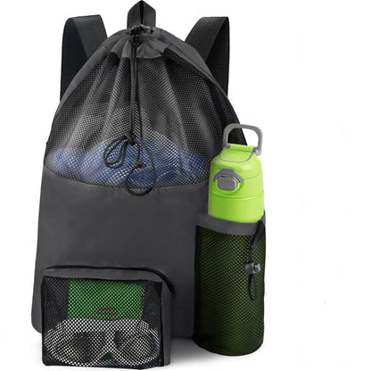 Beach Backpack, Backpack, Beach Bag That Can Store Clothes, Cosmetics, Water Cup Backpack, Washable Travel Bag - MyLootWare