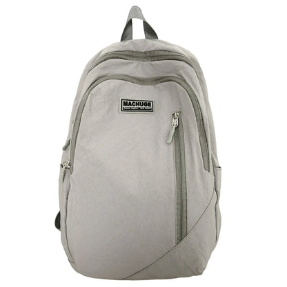 Backpack simple and large-capacity men's and women's travel backpacks leisure summer students waterproof spine backpack. - MyLootWare