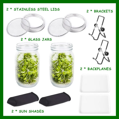 Seed Sprouting Jar Kit Durable Glass Bean Sprouts