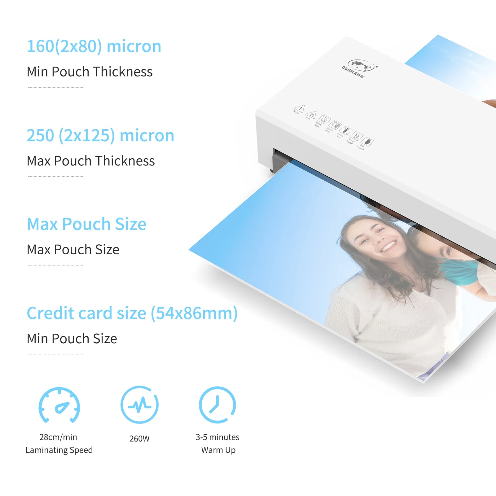 A4 Laminator Machine Hot and Cold Lamination 2 Roller System 9 inches Width Laminator Suitabe for A4/A5/A6 Laminating Pouches - MyLootWare