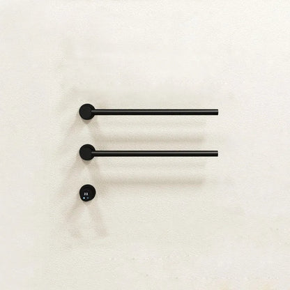 Bathroom Electric Heated Carbon Fiber Towel Rail Warmer Digital Display Temperature Time Control Smart Home Concealed Bar Dryer - MyLootWare