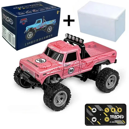 RC Off-Road Monster Truck 1/64 Remote Control Mini