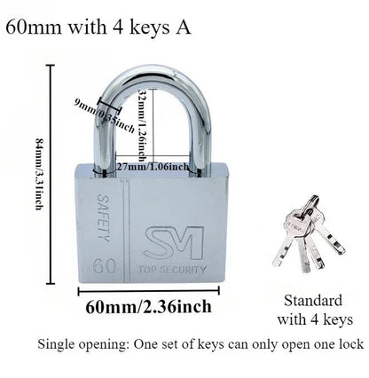 1PCS Heavy Padlock Dormitory Cabinet Drawer Anti-theft Lock Waterproof Rust Proof Small Lock Lock Latch Door Single Open Padlock - MyLootWare