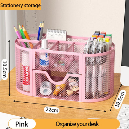 Large Capacity Metal Pen and Pencil Organizer