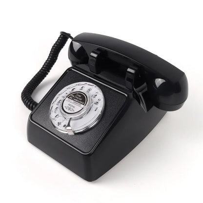 Vintage Landline Phones for Home, Retro Rotary House Phone with Ringer & Volume, Classic Old Fashion Desktop Analog Telephone - MyLootWare