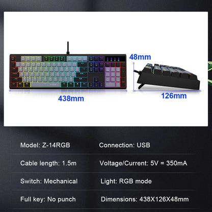 E-YOOSO Z14 RGB USB Mechanical Gaming Wired