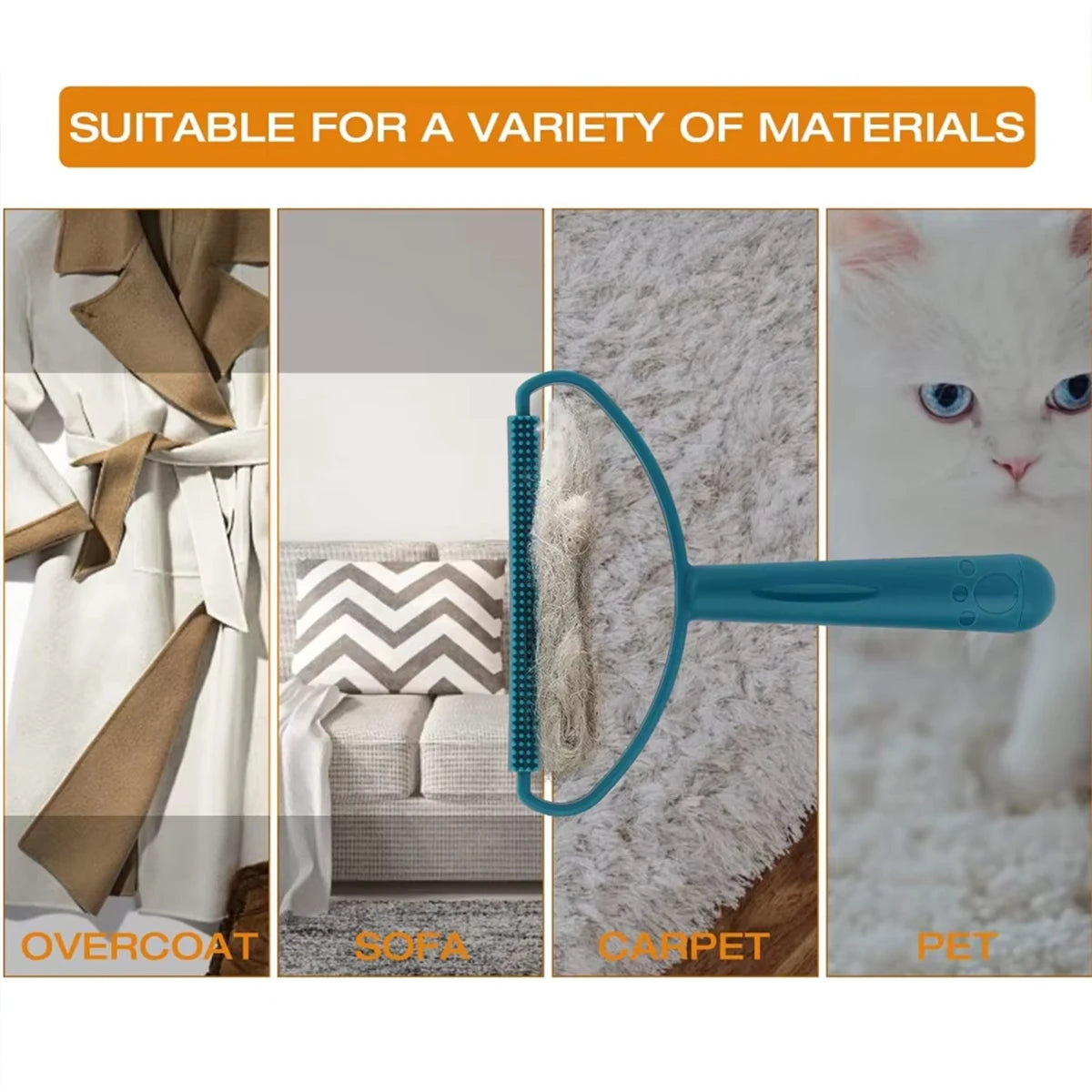 Portable Carpet Fuzz Roller for Clothes & Pets