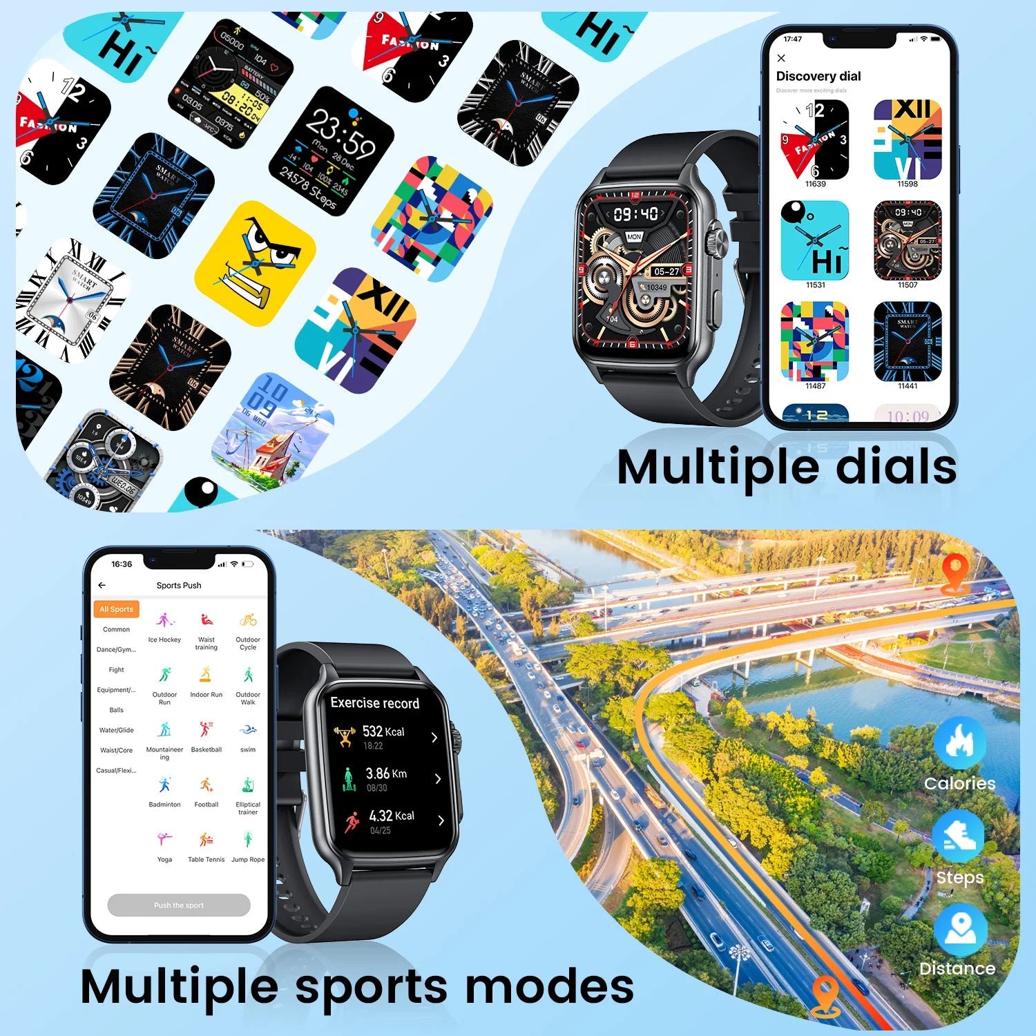 1.96" Smartwatch with Calling & 100+ Sports Modes - MyLootWare