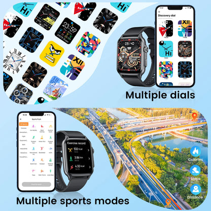 1.96" Smartwatch with Calling & 100+ Sports Modes - MyLootWare
