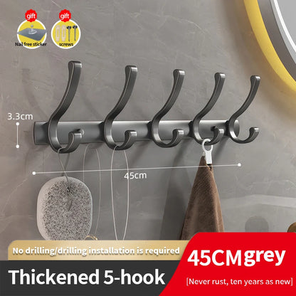 YUNJIEYA Black/White/Gun Grey Door hooks Clothes