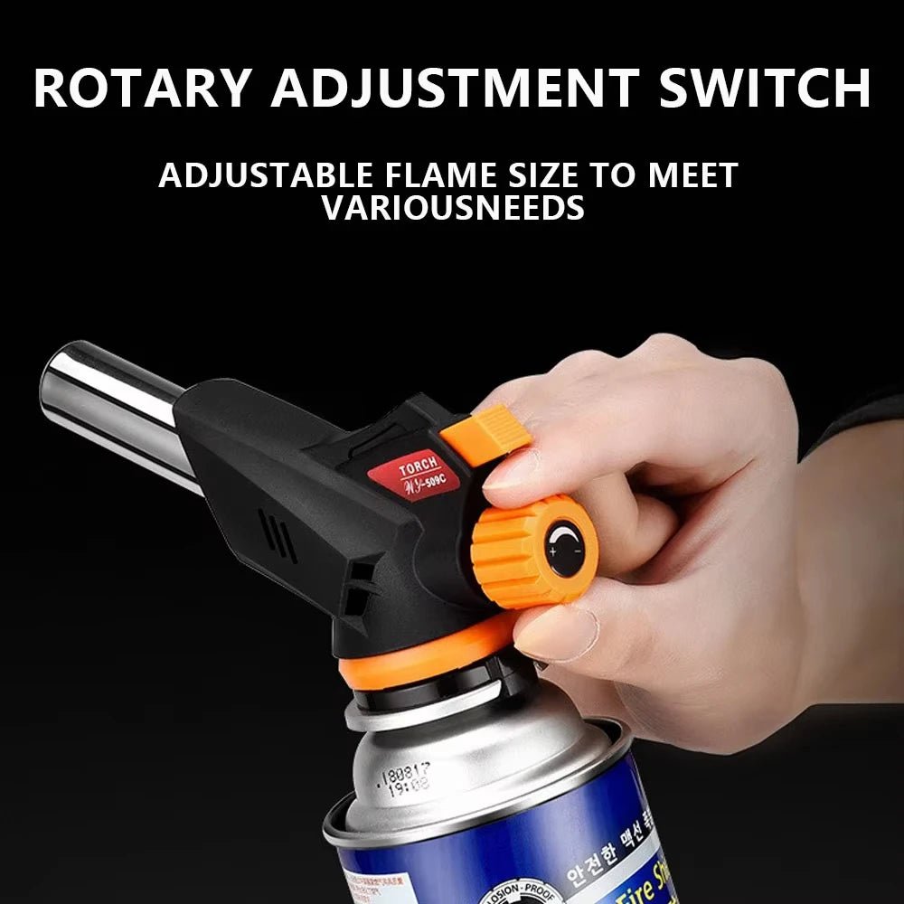 Welding Gas Torch Flame Gun Torch Cooking AutoIgnition Butane Gas Flame Gas Torch for BBQ Camping Cooking - MyLootWare