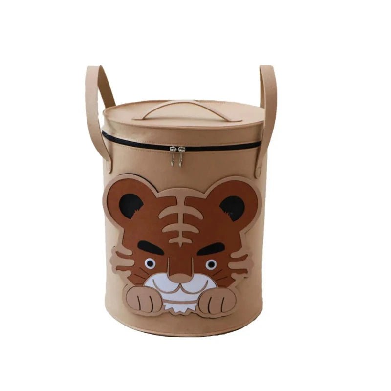 Toy Storage Bucket Cartoon Animal Storage Basket Large Capacity Storage Basket with Lid Foldable Storage Basket Home Supplies - MyLootWare