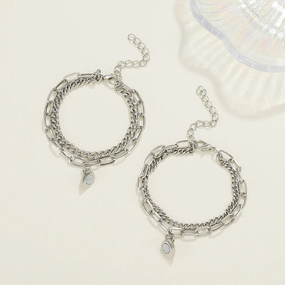 JWER Stainless Steel Fashion Romantic Heartbeat