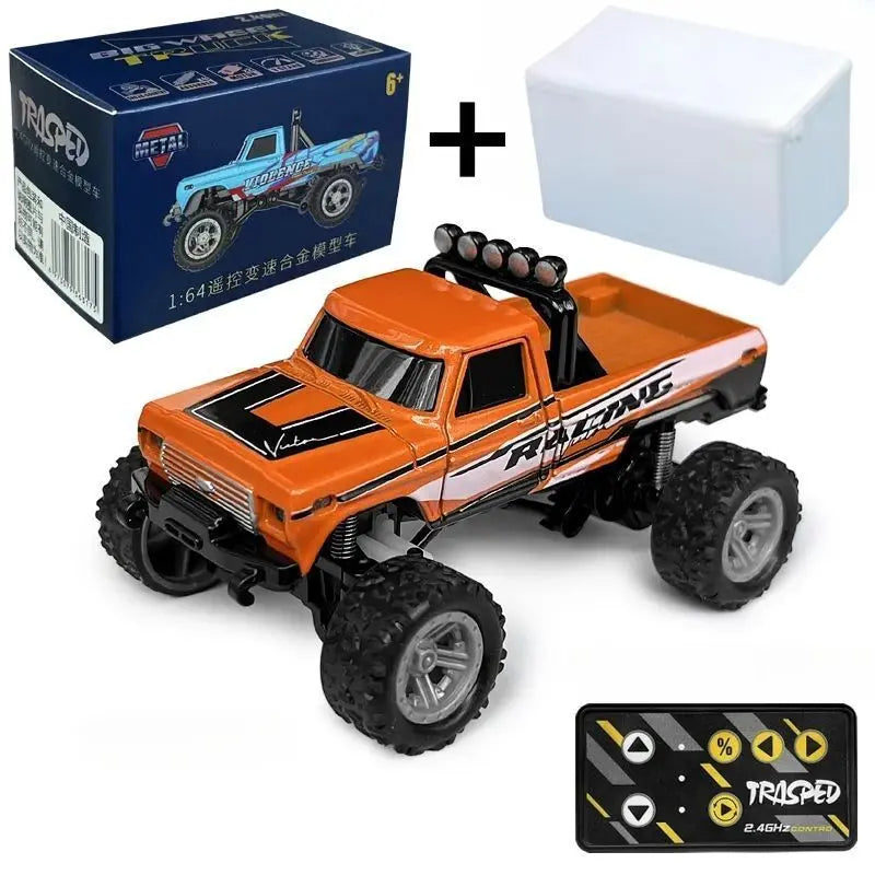 RC Off-Road Monster Truck 1/64 Remote Control Mini