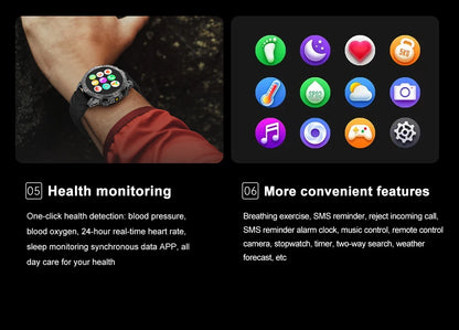 New 1.43-inch smartwatch ECG+PPG all-weather heart