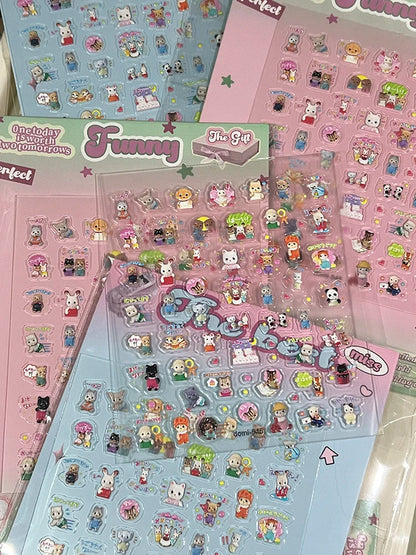 Calico Critters Anime Nail Stickers Ternurines Nail Stickers Anime Accessories - MyLootWare