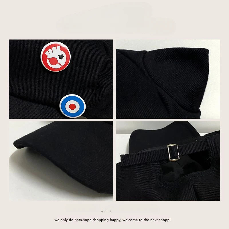 Anime EVA Shikinami Asuka Rangure Cat Ear Shaker Fleece Hat Peak Baseball Cap Anime Cosplay Accessories Anime Peripheral Caps - MyLootWare