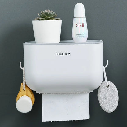 Toilet Paper Holder Wall Mount Tissue Box