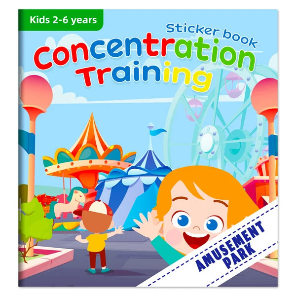 Montessori Toys Cartoon Sticker Books Focus on