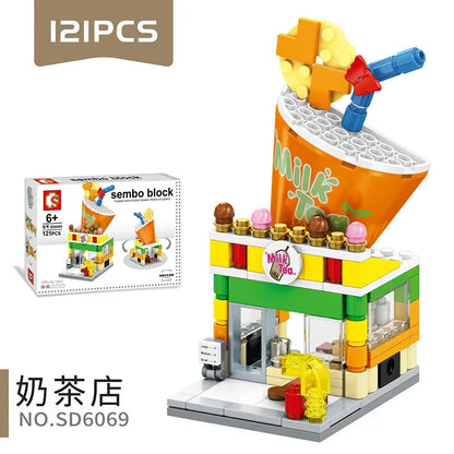House Building Blocks Mini City Store Street View