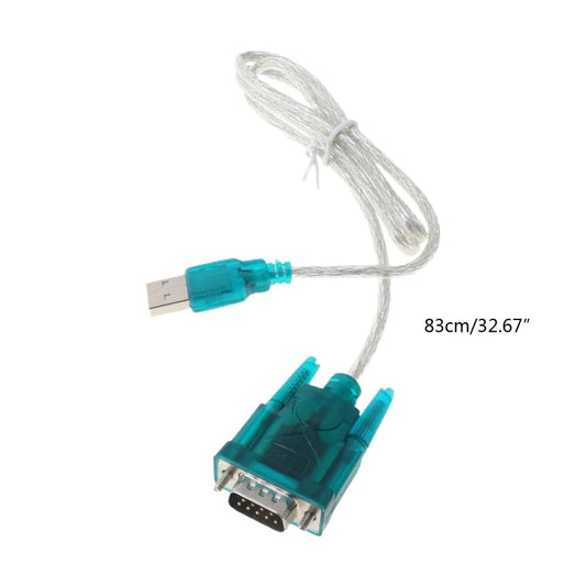 Black USB To RS232 RS-232(DB9) Serial Cable Standard Adapter Converter For PC - MyLootWare